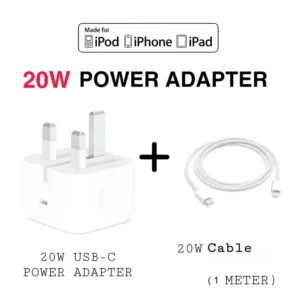 20W Fast Charger + FREE data Cable ⚡
