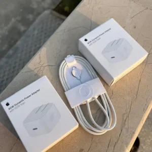 40W Fast Charging Adapter – Power Delivery & Quick Charge Support + FREE Braided Cable⚡